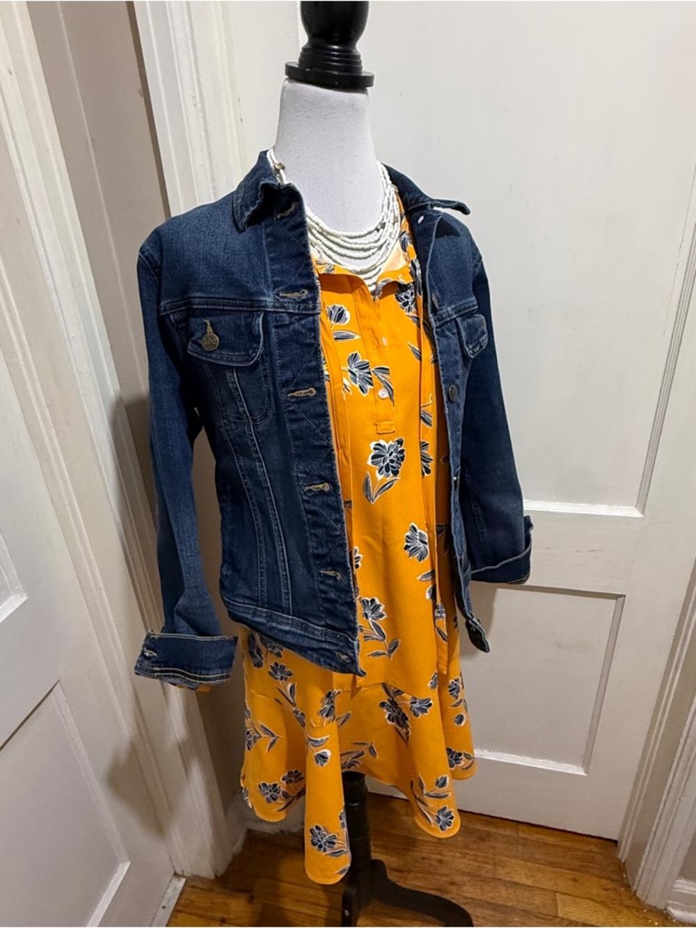 Draper James Mustard Floral Sundress